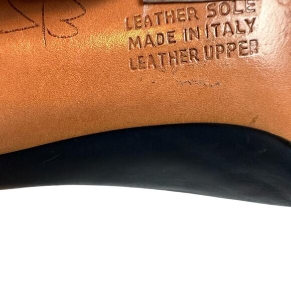 Salvatore Ferragamo Blue Leather Heels Pumps Italy Women’s 8.5 Classic Designer - Picture 8 of 10